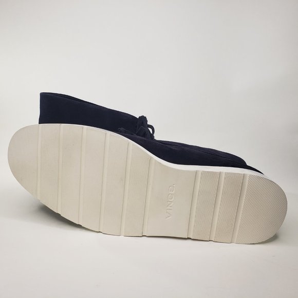 Vince. Wayde Suede Blue Navy Moc Toe Chukka Boots main image 6